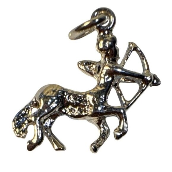 Sagittarius Archer Centaur Silver Pendant Charm Zodiac Jewelry Accessory - Picture 1 of 5